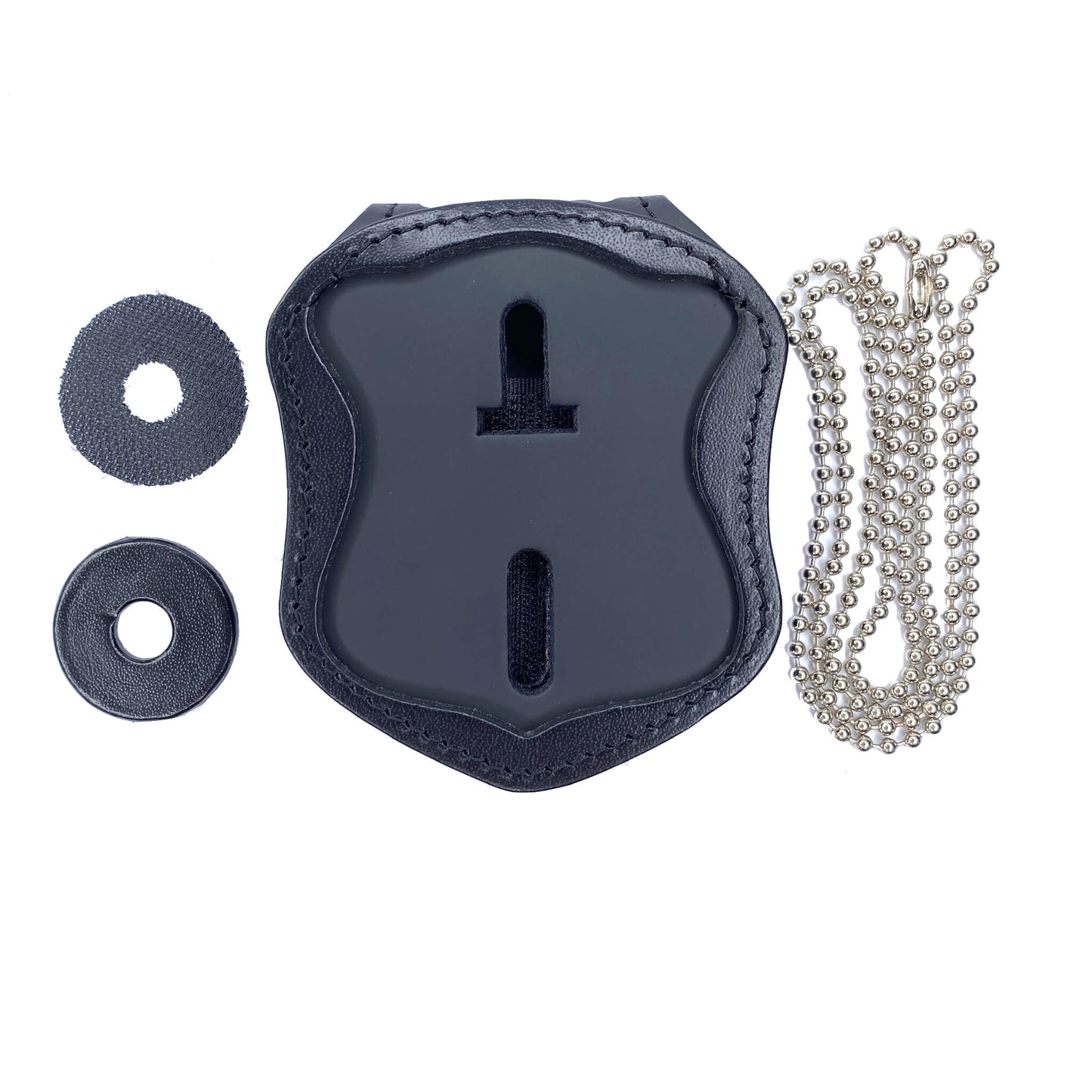 Boston Police Badge Belt Holder & Neck Chain-Perfect Fit-911 Duty Gear USA