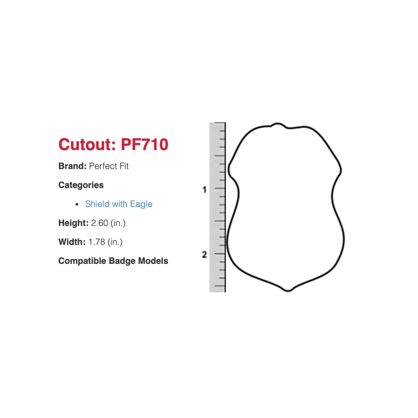 U.S. Federal Protective Service - FPS (2.5in) Bifold Hidden Badge Wallet-Perfect Fit-911 Duty Gear USA