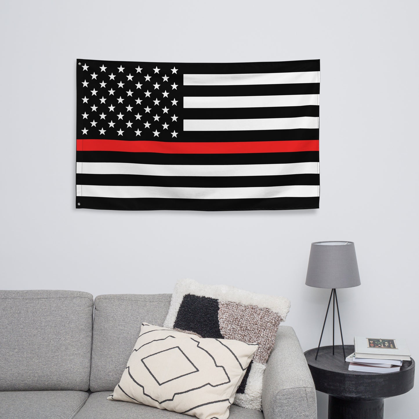 USA Thin Red Line Firefighter Wall Flag-911 Duty Gear USA-911 Duty Gear USA