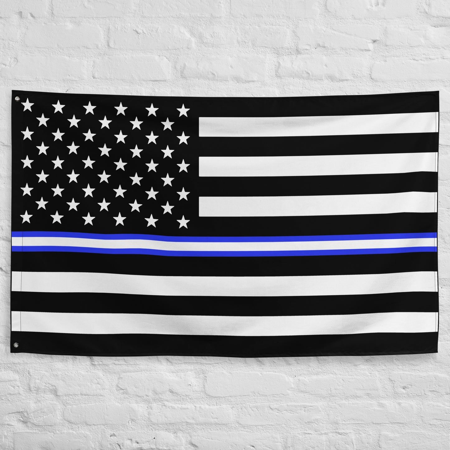USA Thin Blue & White EMS Wall Flag-911 Duty Gear USA-911 Duty Gear USA