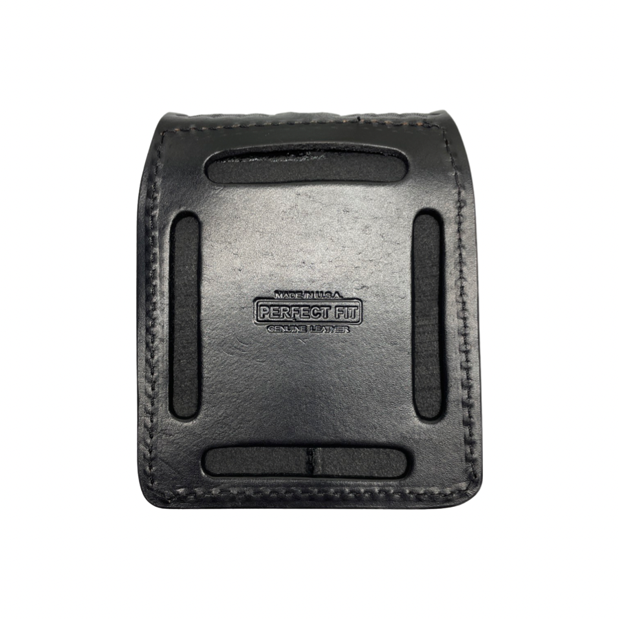 Large Closed Top Leather Magazine Pouch - Universal Double Stacked Mags-Perfect Fit-911 Duty Gear USA
