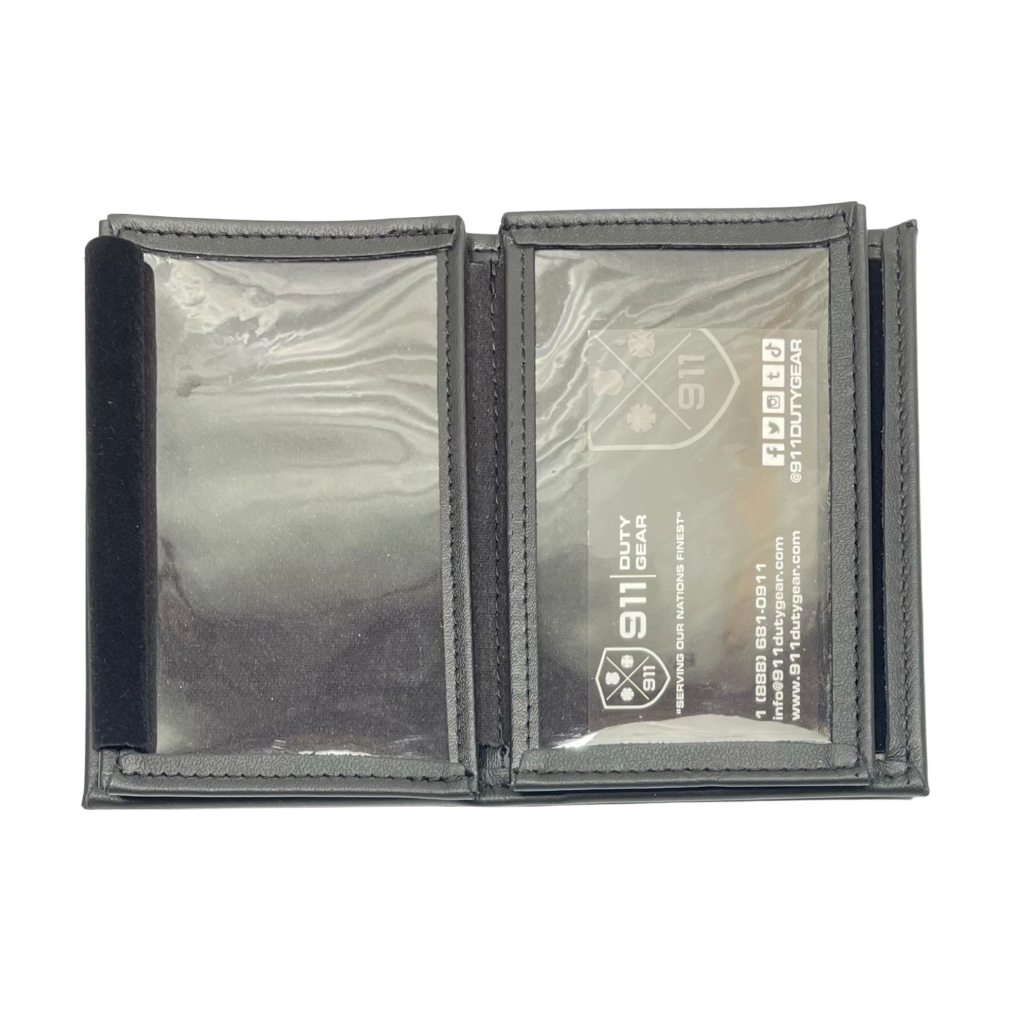 ATF | Bureau of Alcohol, Tobacco, Firearms and Explosives - ATFE Special Agent Horizontal Bifold Double ID Credential & Hidden Badge Wallet-Perfect Fit-911 Duty Gear USA