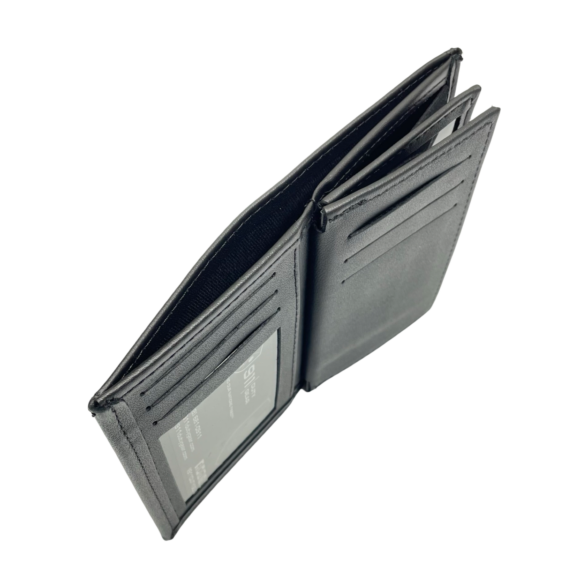 HSI | U.S. Homeland Security Investigations Horizontal Bifold Double ID Credential & Hidden (3in) Badge Wallet