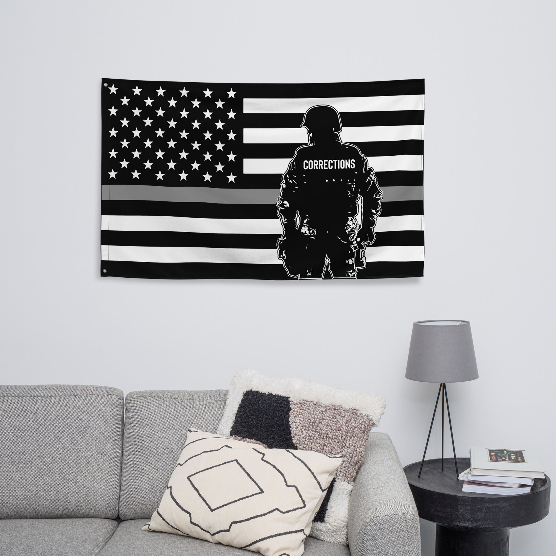 Thin Grey Line Corrections American Wall Flag-911 Duty Gear USA-911 Duty Gear USA