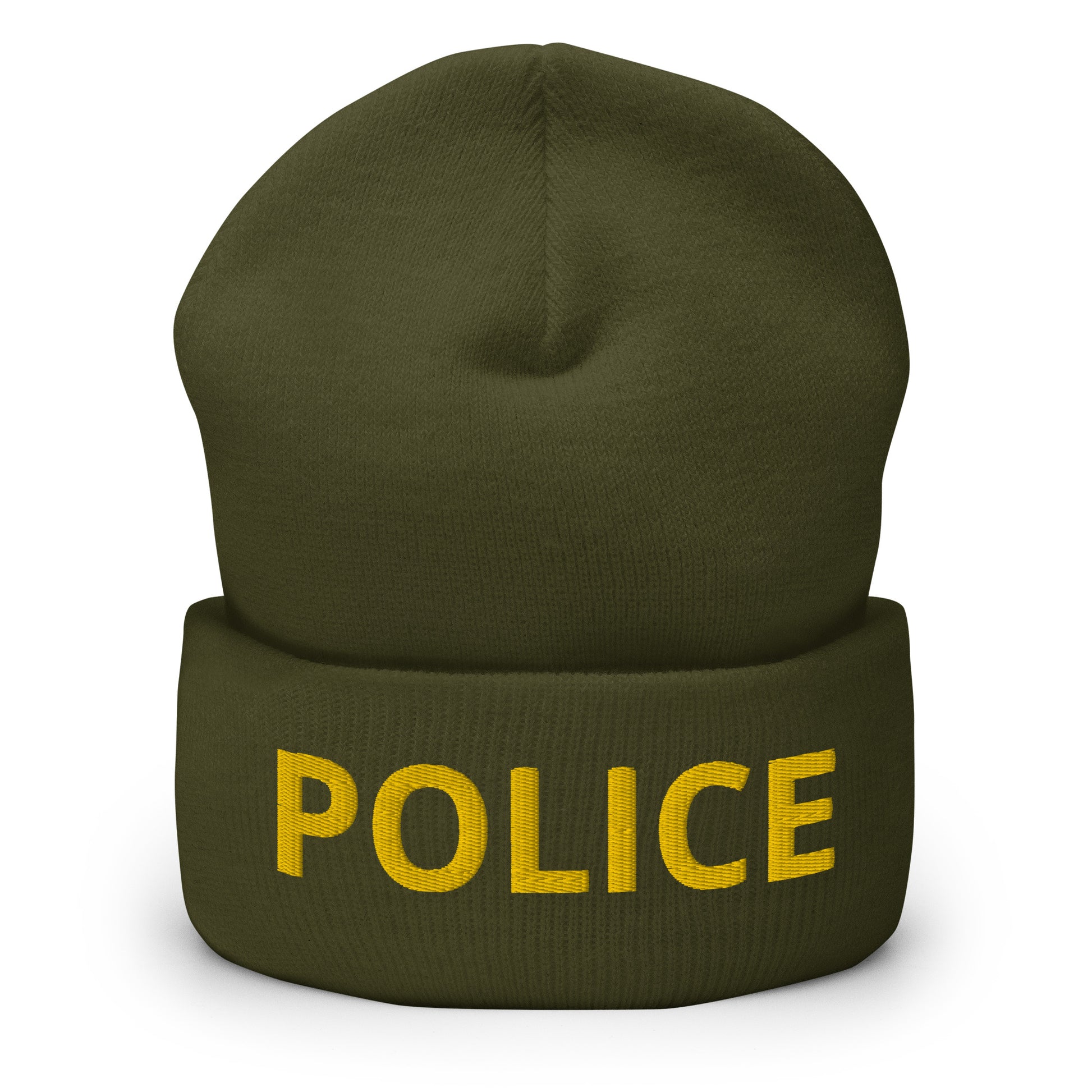 Embroidered Police Duty Cuffed Yupoong Beanie-911 Duty Gear USA-911 Duty Gear USA
