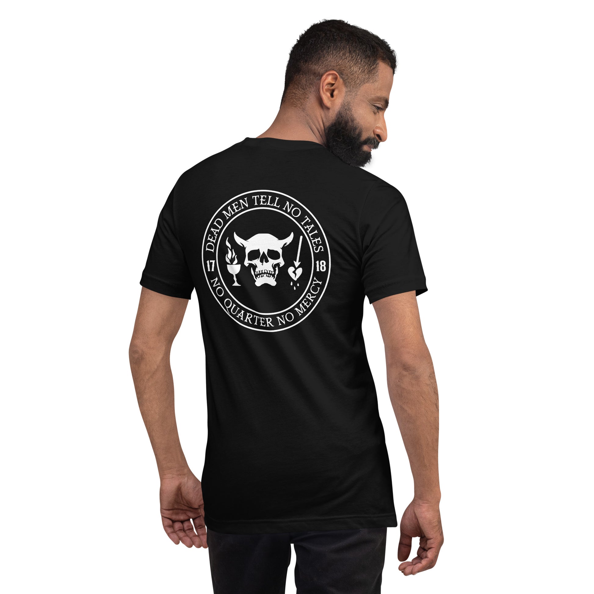 Dead Men Tell No Tales - No Quarter No Mercy Premium Tee Shirt-911 Duty Gear USA-911 Duty Gear USA