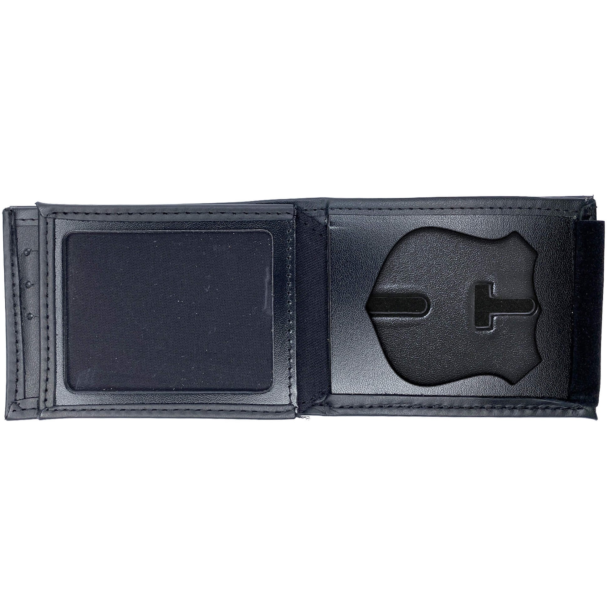 New York Police Department (NYPD) Officer Horizontal Bifold Hidden Badge Wallet-Perfect Fit-911 Duty Gear USA