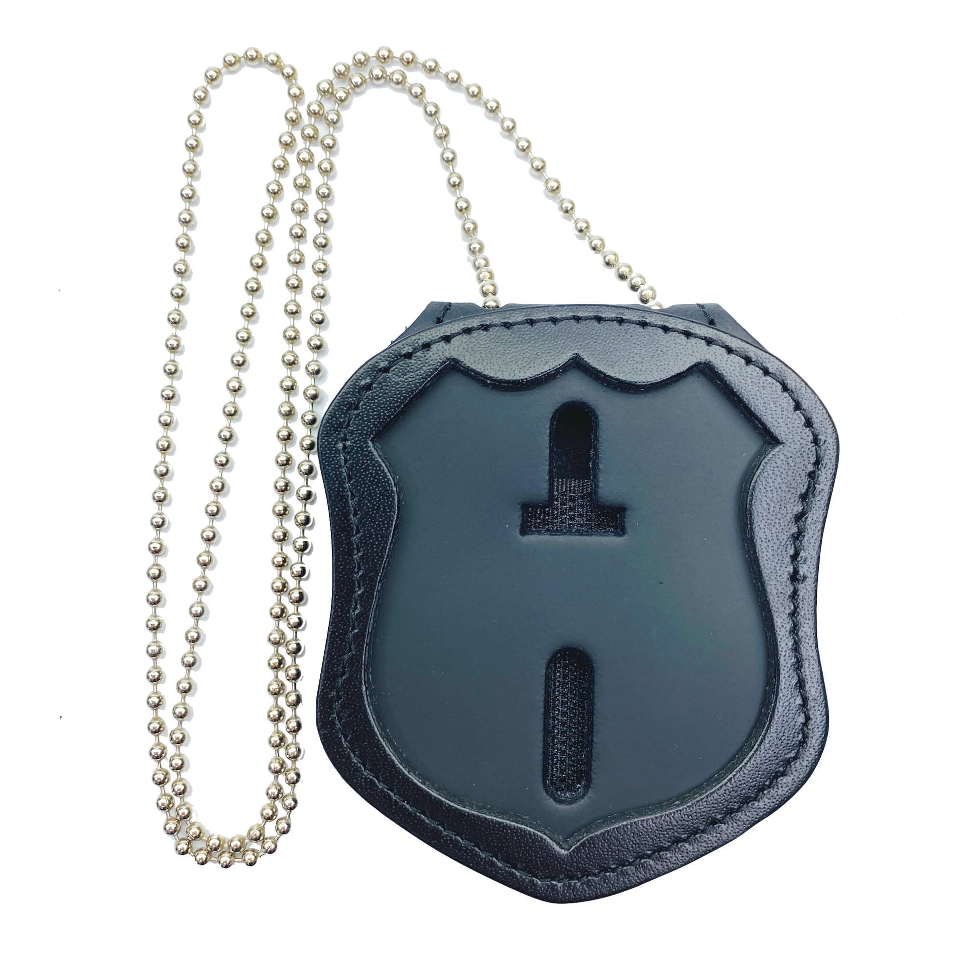 Custom Perfect Fit Cut Police Officer Badge Belt Holder & Neck Chain-Perfect Fit-911 Duty Gear USA