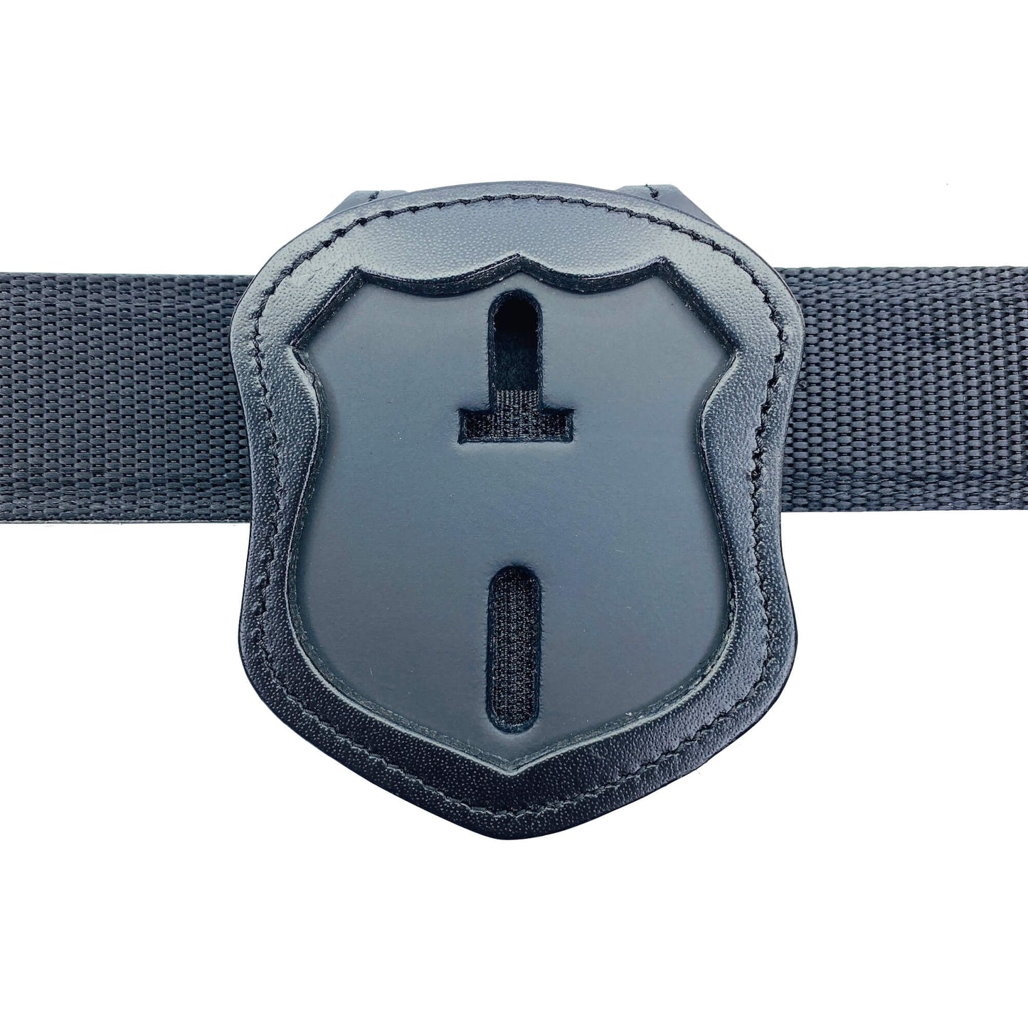 Custom Perfect Fit Cut Police Officer Badge Belt Holder & Neck Chain-Perfect Fit-911 Duty Gear USA