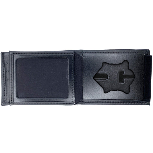 Massachusetts State Police Horizontal Bifold Hidden Badge Wallet-Perfect Fit-911 Duty Gear USA