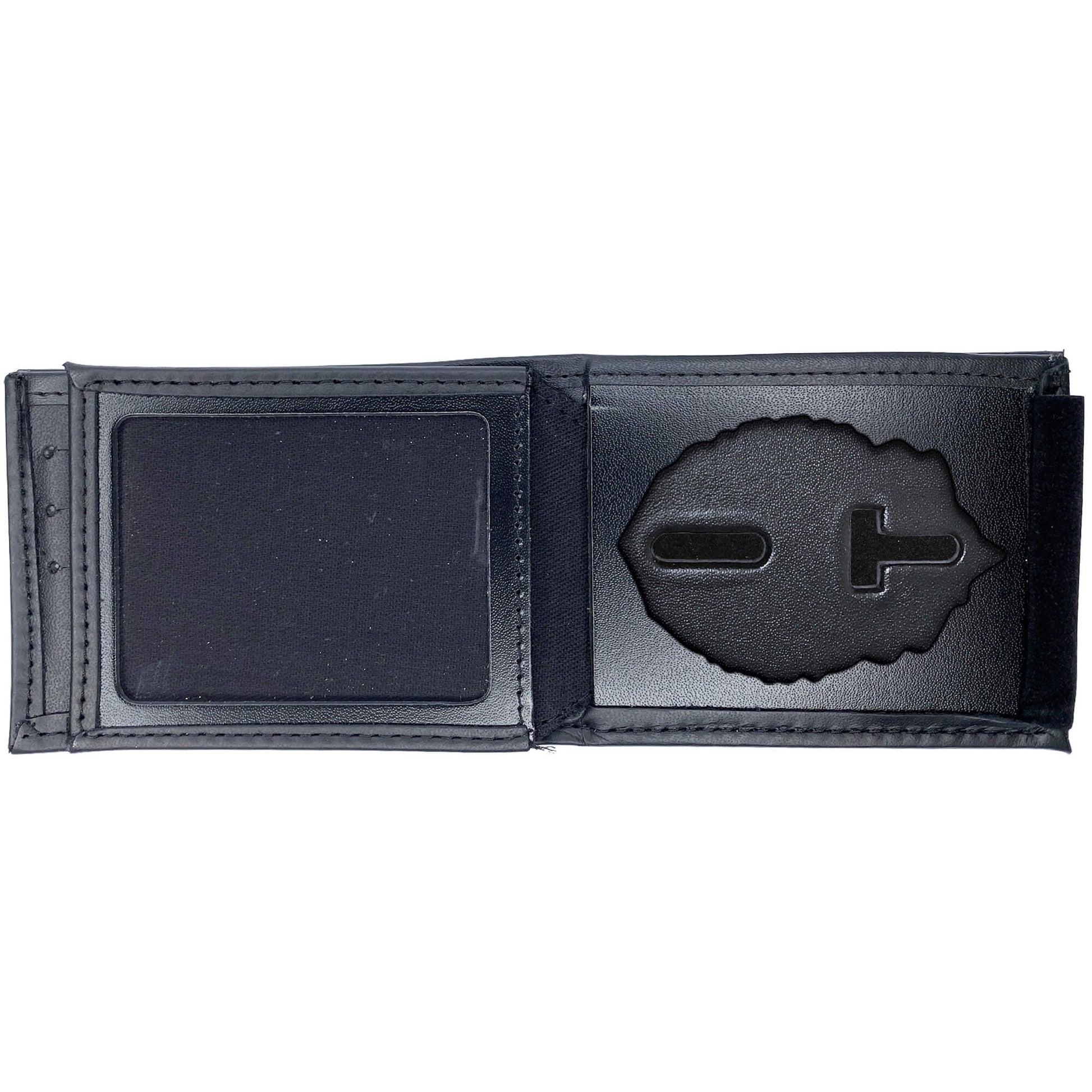 Massachusetts City Police (Multiple Cities) Horizontal Bifold Hidden Badge Wallet-Perfect Fit-911 Duty Gear USA