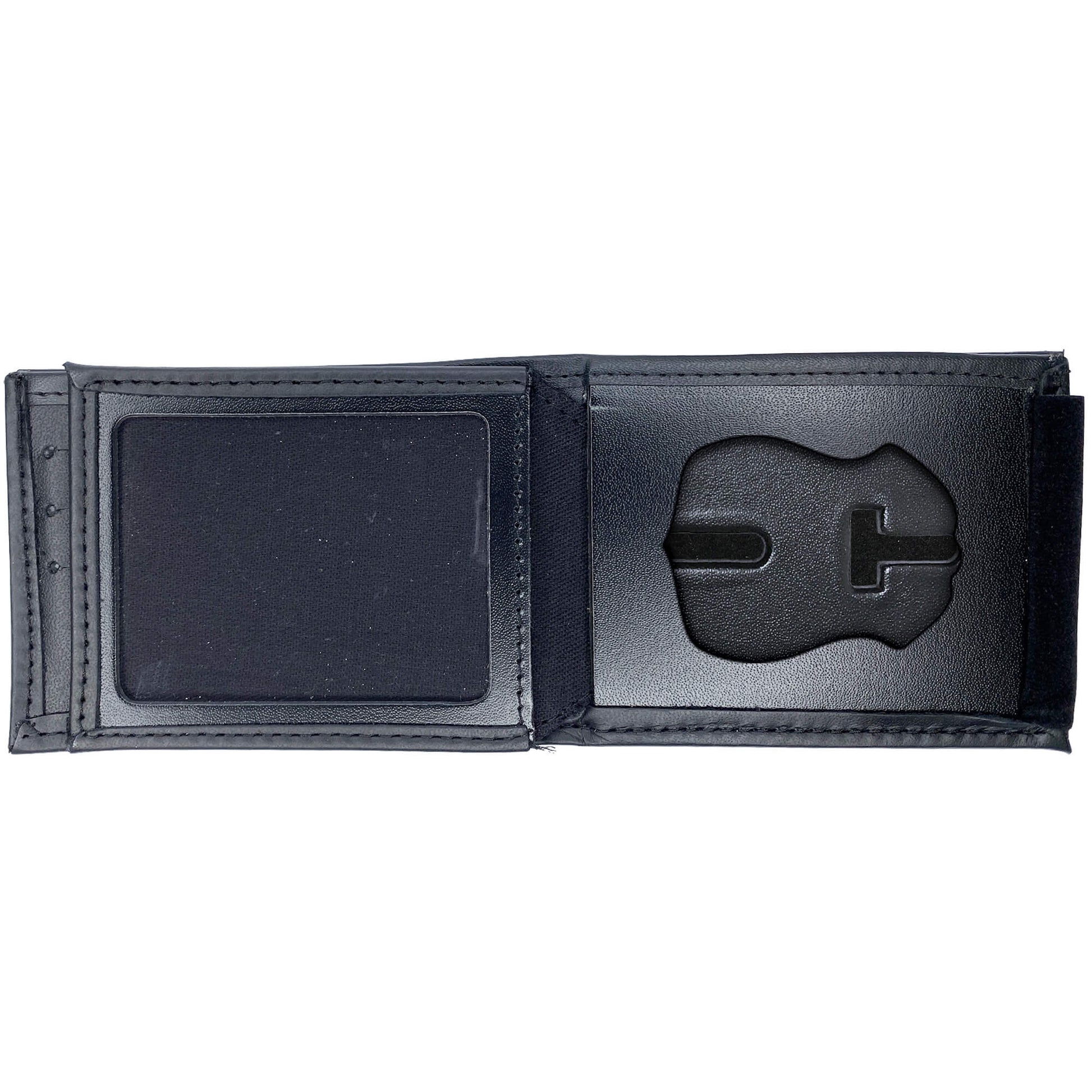 Michigan State Police Horizontal Bifold Hidden Badge Wallet-Perfect Fit-911 Duty Gear USA