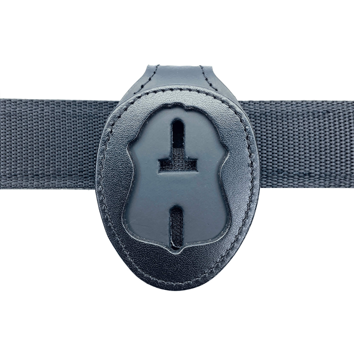 FBI Gürtelclip Abzeichenhalter – Leder Mit Halskette, Schwarz, Perfect Fit, US-Import