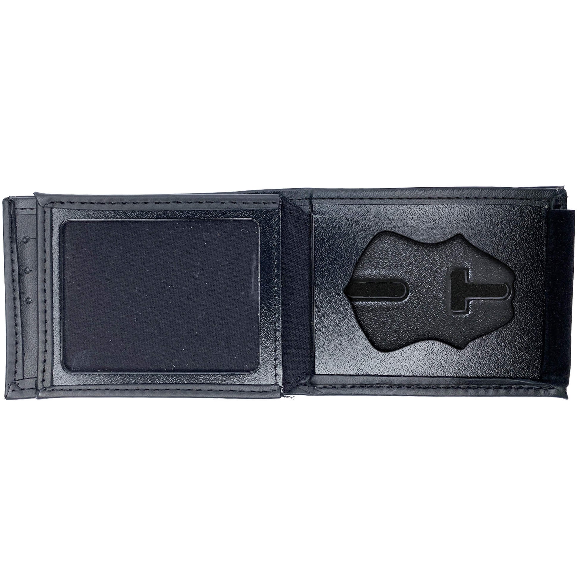 Badge Wallet Genuine Leather Bi-fold RFID Secure