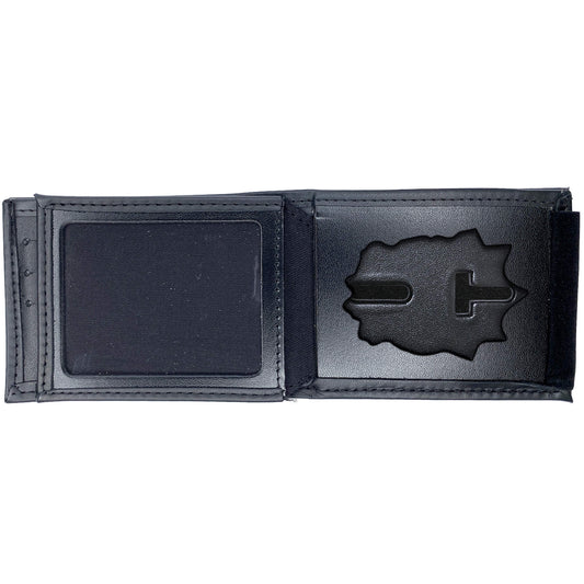 New York Police Department (NYPD) Captain Horizontal Bifold Hidden Badge Wallet-Perfect Fit-911 Duty Gear USA