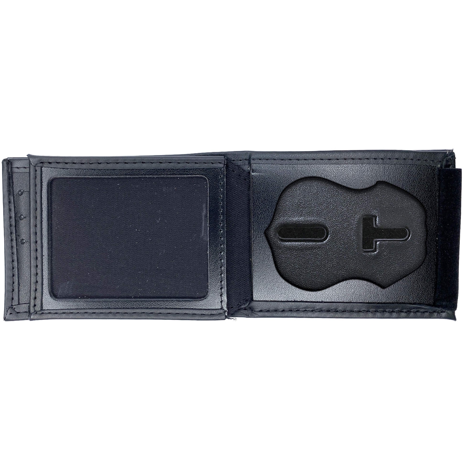 U.S. Federal Protective Service - FPS (3in) Horizontal Bifold Hidden Badge Wallet-Perfect Fit-911 Duty Gear USA