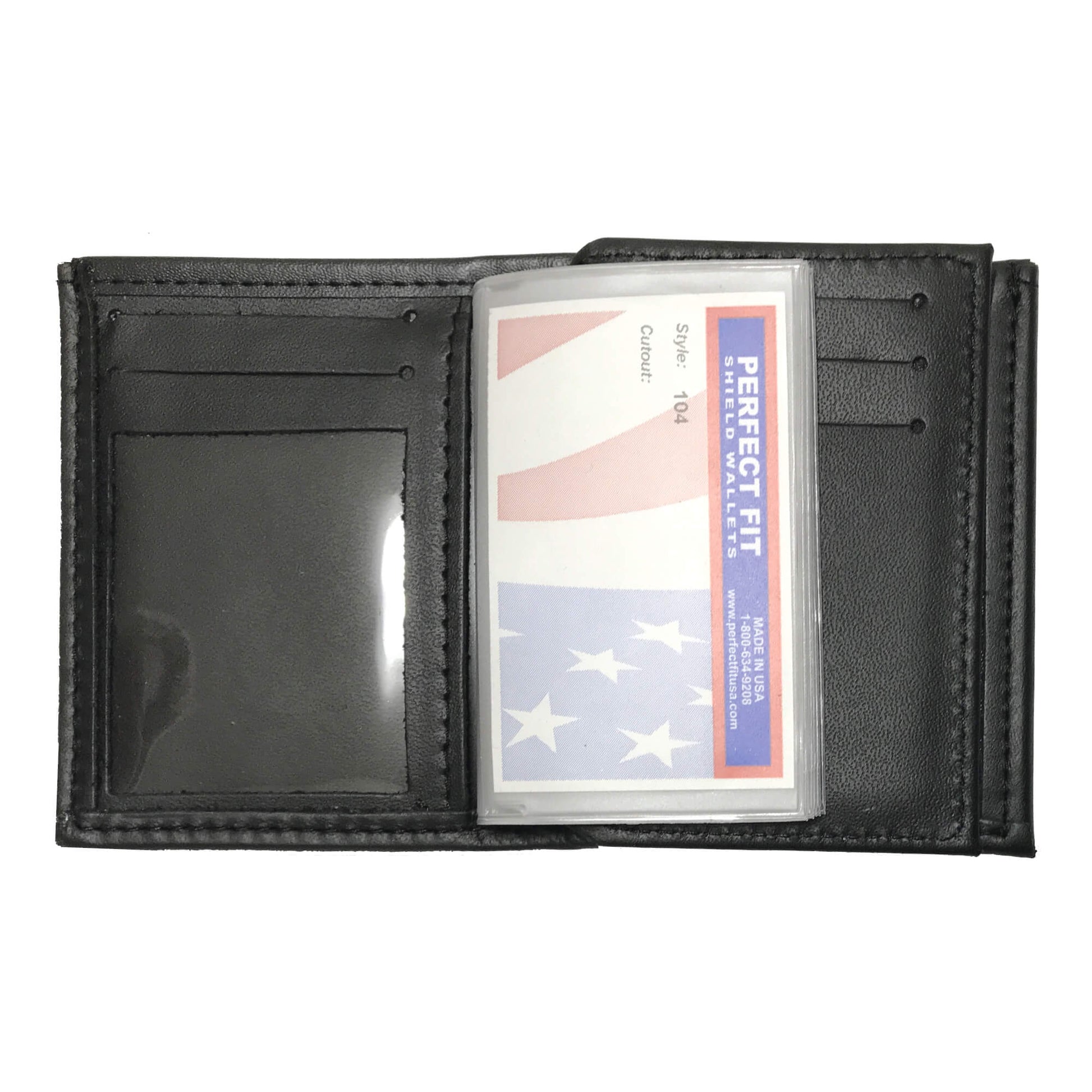 Custom Cut Bifold Hidden Badge Wallet