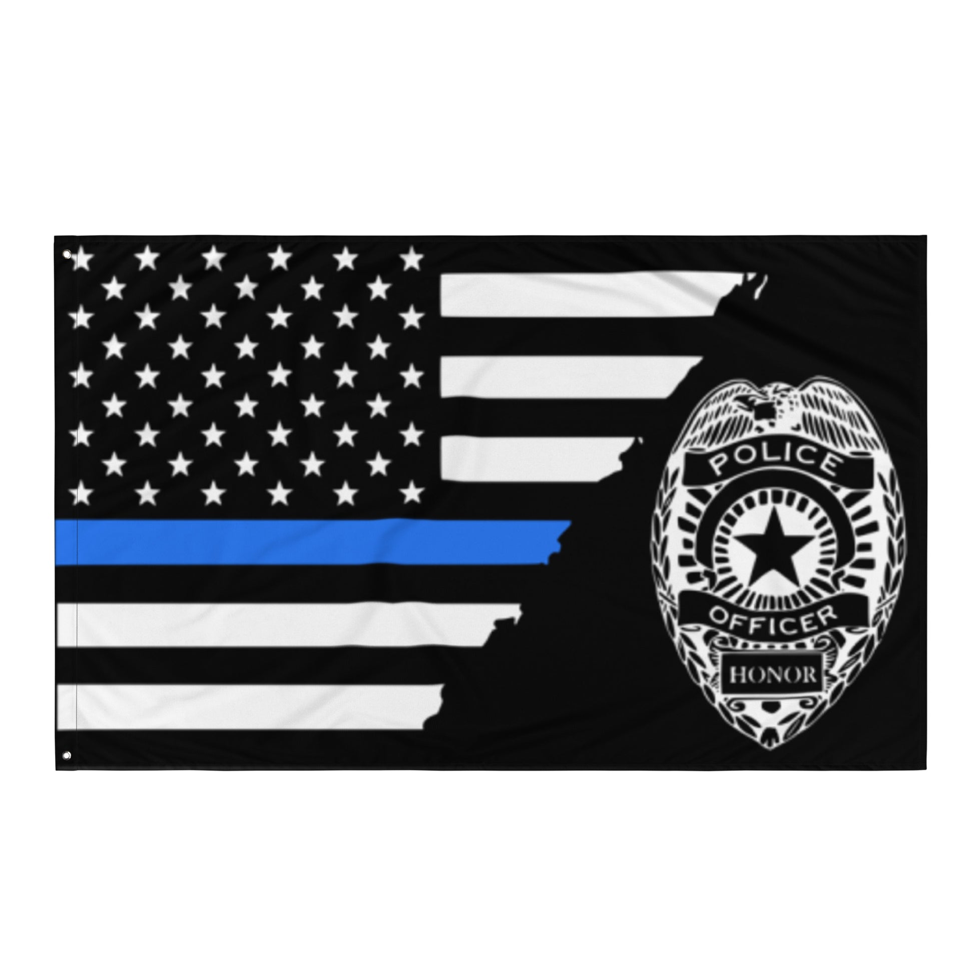 American Thin Blue Line Police Badge Wall Flag-911 Duty Gear USA-911 Duty Gear USA