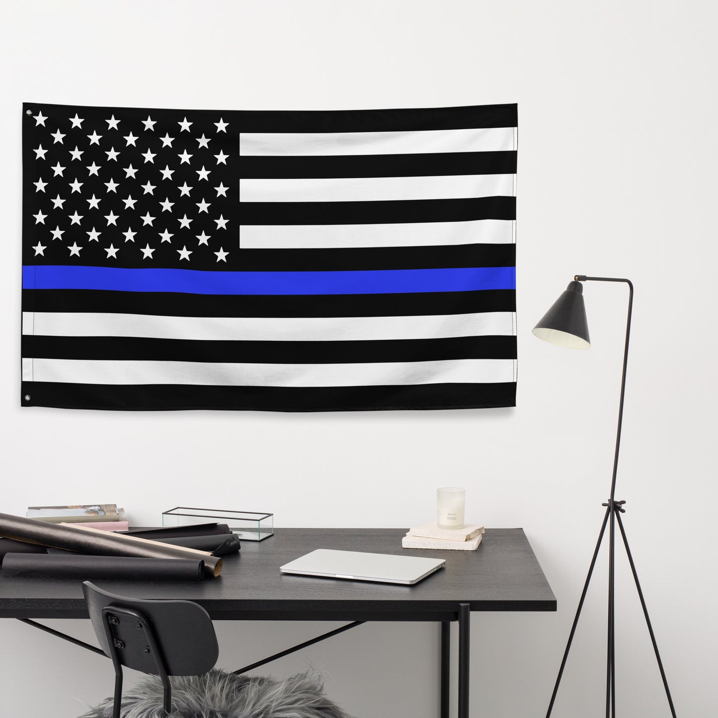 USA Thin Blue Line Police & LEO Wall Flag-911 Duty Gear USA-911 Duty Gear USA