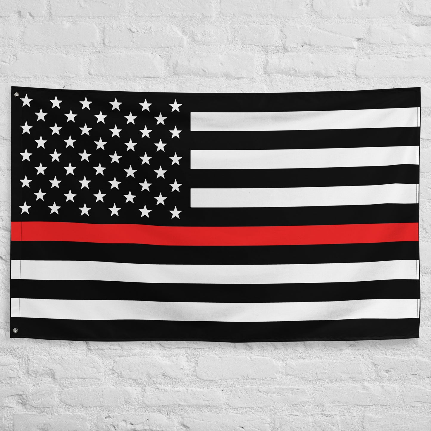 USA Thin Red Line Firefighter Wall Flag-911 Duty Gear USA-911 Duty Gear USA